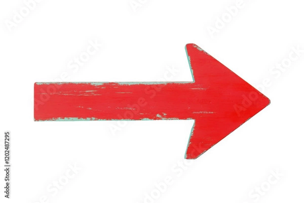 Fototapeta red arrow up line hand drawn 
