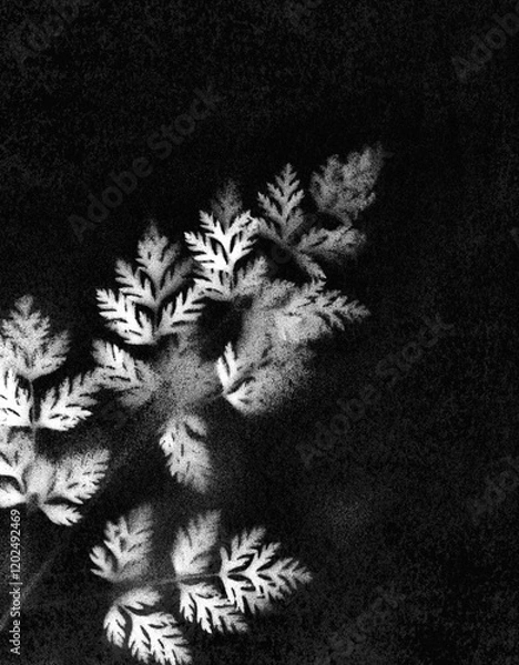 Fototapeta Branches with leaves. Vintage illustration. Versatile artistic image for creative design projects: posters, banners, cards, magazines, prints and wallpapers. Artist-made art.