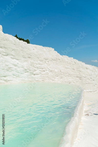 Obraz calcite formation at pamukkale 