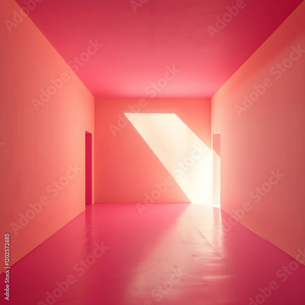 Obraz colorful liminal space, 3d render