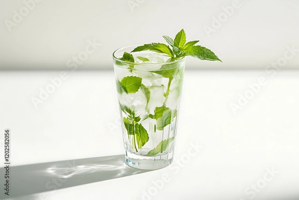 Obraz Mojito on isolated on a white background
