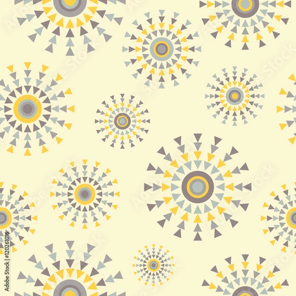 Obraz Ethnic boho seamless pattern. Print. Repeating background. Cloth design, wallpaper.