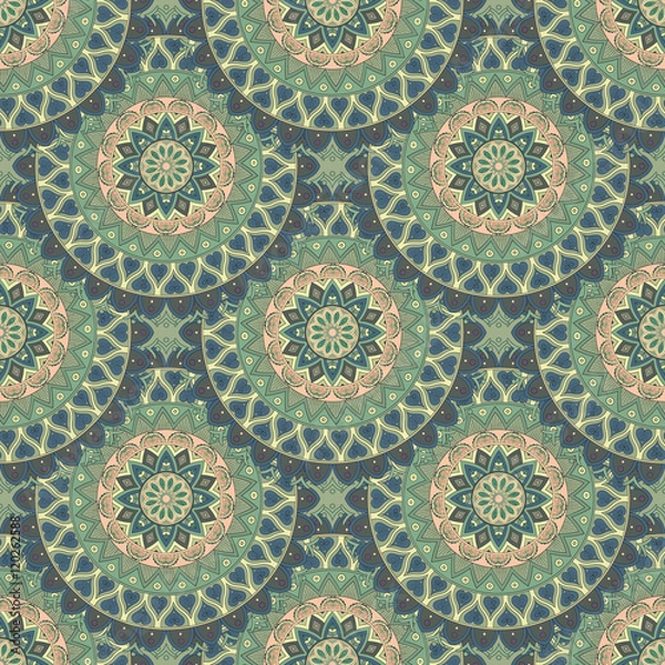 Obraz Ornate floral seamless texture, endless pattern with vintage mandala elements.