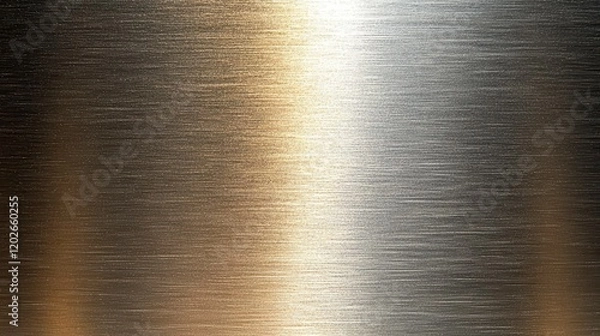 Fototapeta Brushed Metal Texture Gradient Gold to Silver Abstract Metallic Background