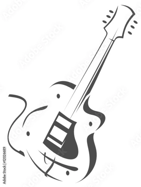 Obraz guitar silhouette