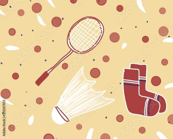 Fototapeta vector illustration of an abstract background with concept sport