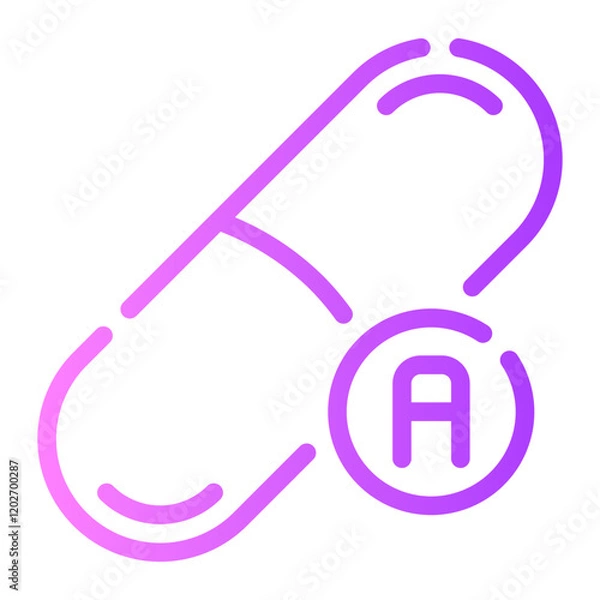 Obraz vitamin gradient icon