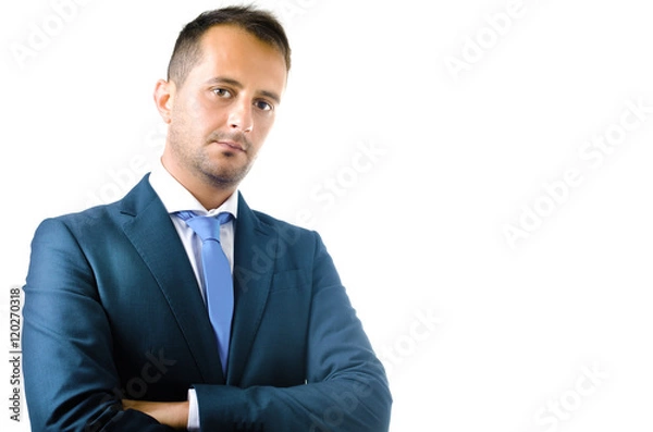 Obraz business leader  on white background