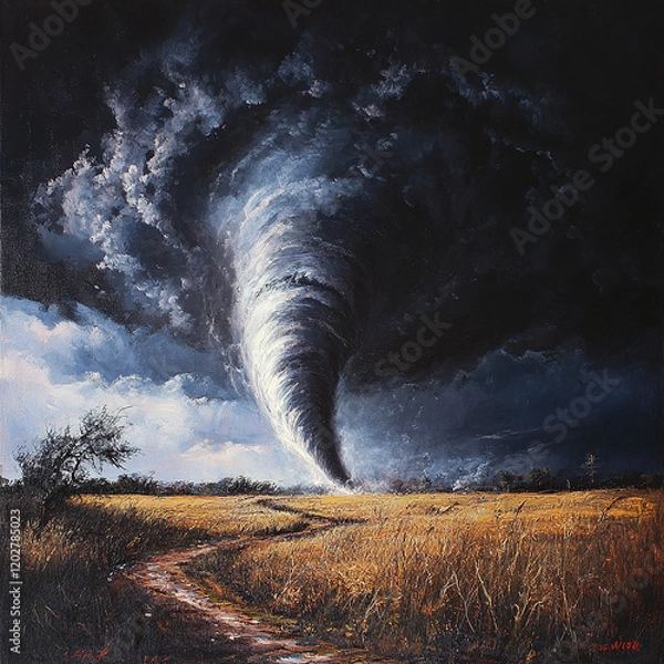 Obraz storm clouds over the sea