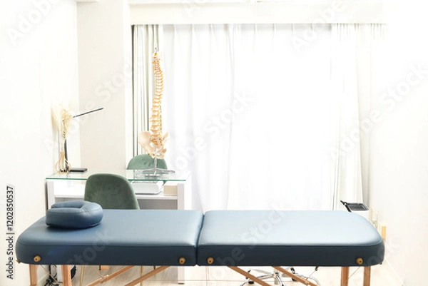 Obraz 整骨院のマッサージベッドがある部屋