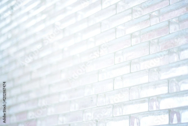 Obraz Beautiful and bright white glass backdrop. Scene for inserting text. Website template. Black and white backdrop. Wall tile.