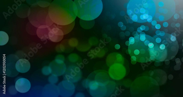 Obraz abstract bokeh background Blue and Green