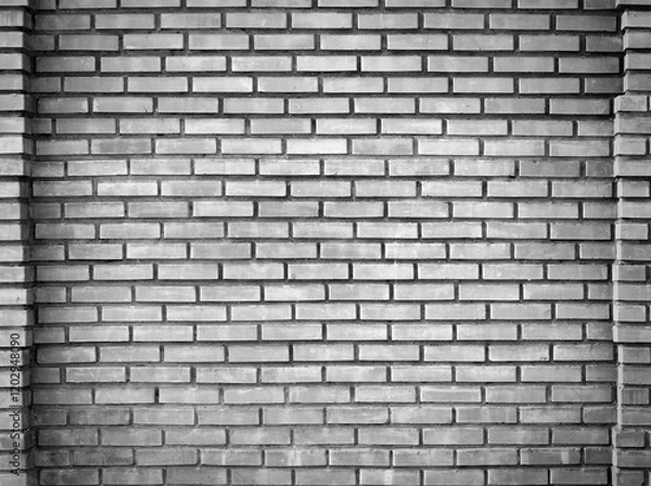 Fototapeta Grunge grey brick wall interior