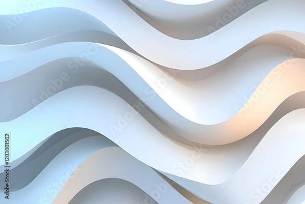 Fototapeta Abstract 3D Wave Background