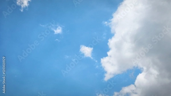 Obraz blue sky with clouds