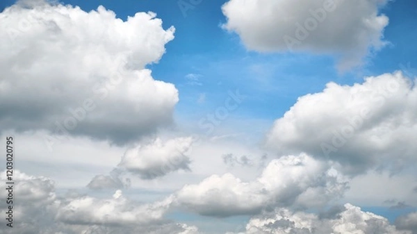 Obraz blue sky with clouds