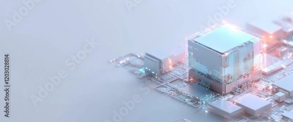 Fototapeta Abstract Digital Network Architecture