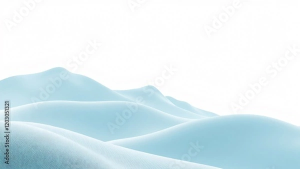 Fototapeta Serene Snow Dunes Abstract