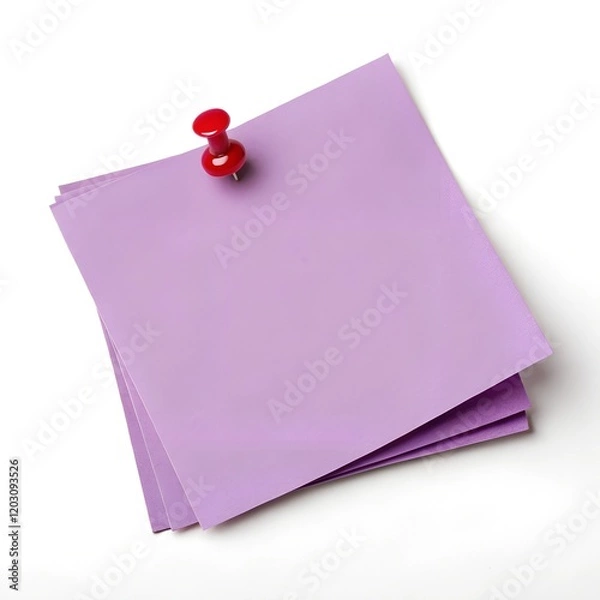 Obraz pink note with pin