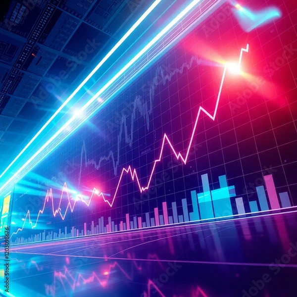 Fototapeta A hacker with hidden face in a hoodie using a laptop
