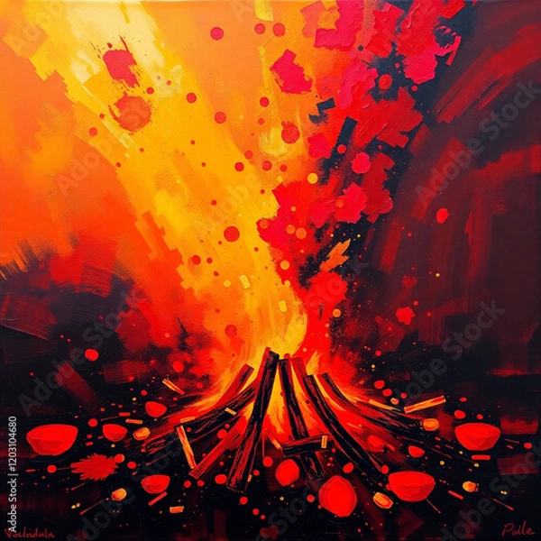 Fototapeta A hacker with hidden face in a hoodie using a laptop
