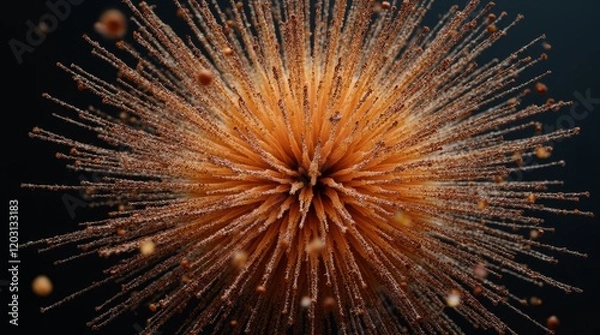 Fototapeta Golden Firework Burst