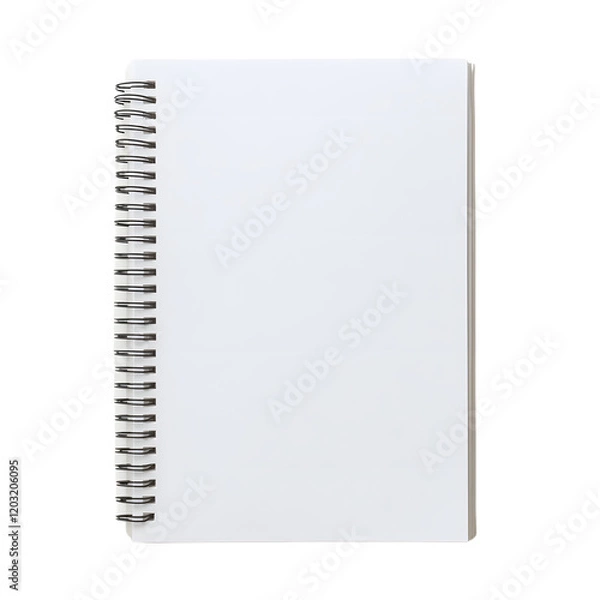Fototapeta Recycled paper notepad on a white background.
