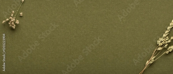 Obraz material Olive green paper texture background