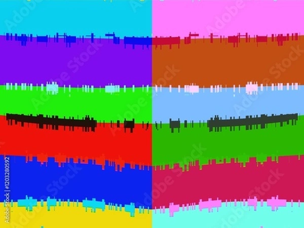 Obraz abstract rainbow background. Colorful wave pattern background.  Abstract geometric background Design for wallpaper, clothing, wrapping, fabric, textile, screen print Glass work for decorating photo