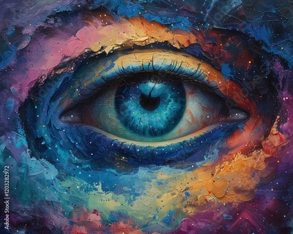 Fototapeta Dive into the depths of quantum consciousness through a mesmerizing aerial perspective Visualize the unseen connections and influences on our perception of reality 