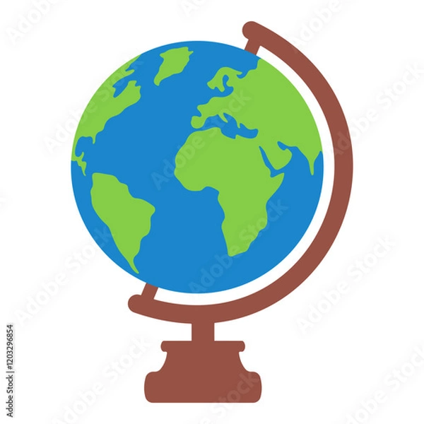 Fototapeta globe world model blue, green, texture