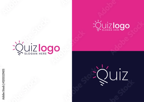 Obraz Outline bulb logo design concept 