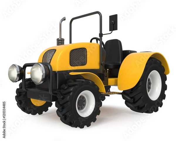 Obraz 3d illustration farmer's tractor