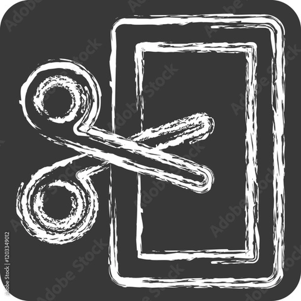 Obraz Icon Discount. related to Women symbol. chalk Style. design editable