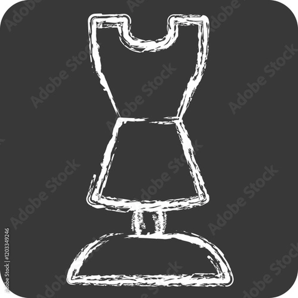 Obraz Icon Boutique. related to Women symbol. chalk Style. design editable