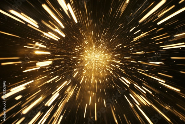 Fototapeta Light Speed, Abstract Light Trails