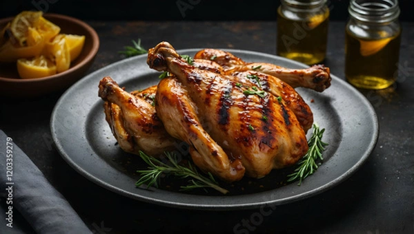 Obraz grilled chicken wings