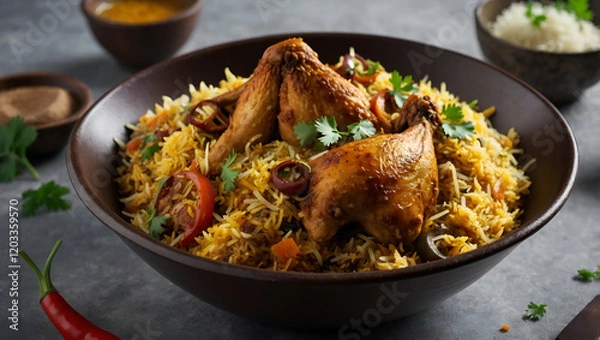 Obraz chicken with rice