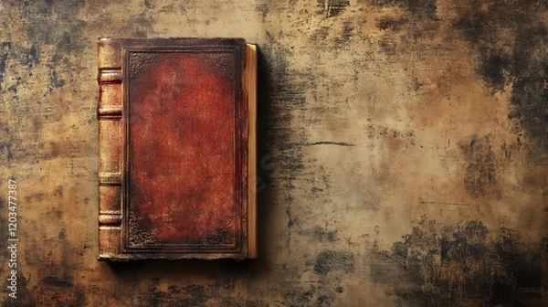 Fototapeta Antique Leather Book Background Vintage Texture Image