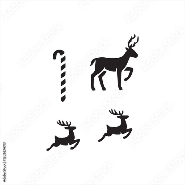 Fototapeta deer vector illustration