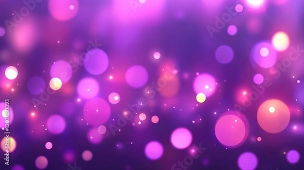 Fototapeta Colorful bokeh lights background. Blurred circle shapes. Multicolored blurry lights bokeh defocused abstract background for Christmas new year and celebration events, Abstract.