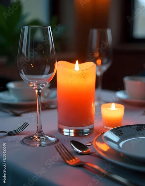 Fototapeta table setting for dinner