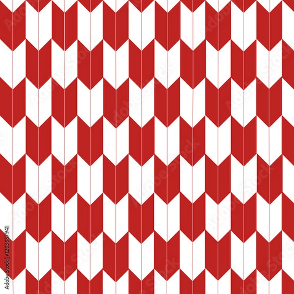 Fototapeta 背景素材_矢絣文様（深緋色）