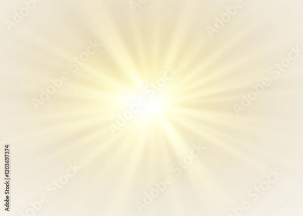 Obraz Png light sunlight, sun bright sunbeam, shine glowing sunshine lens, glow rays summer sky, sunny vibrant transparent effect
