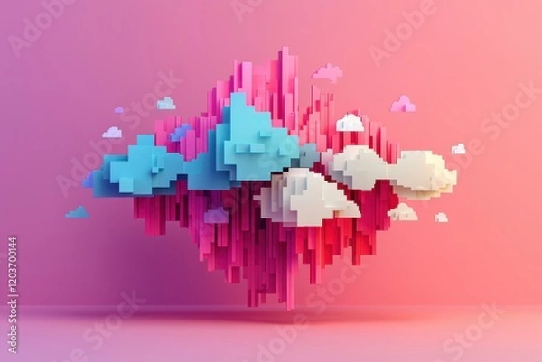 Fototapeta Analyzing innovative cloud solutions in a multicloud environment