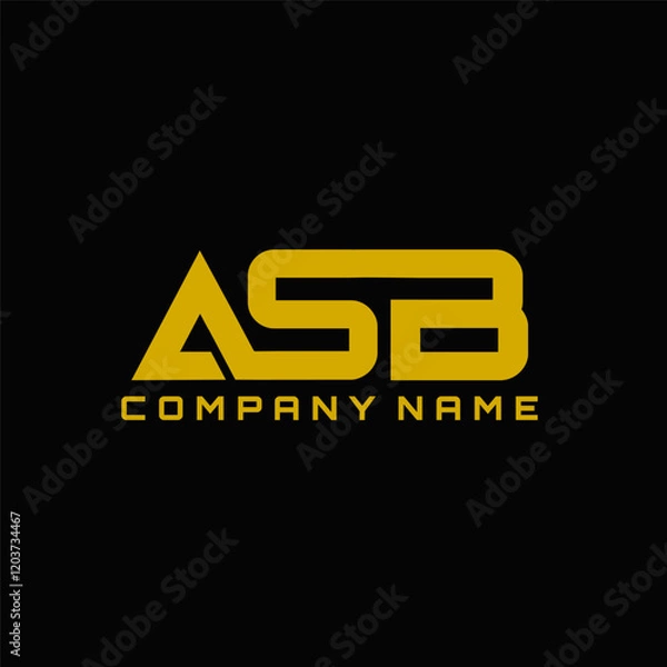 Obraz ASB lettr logo design 