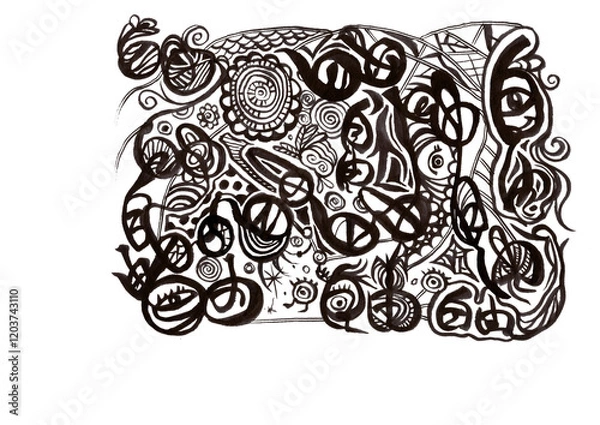 Obraz eye・アイ・目（自由、抽象、個性、混沌）ビジュアルアート

