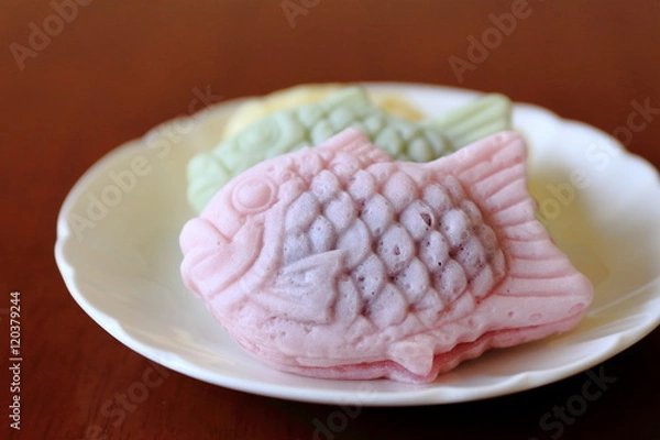 Fototapeta カラフルなたい焼き