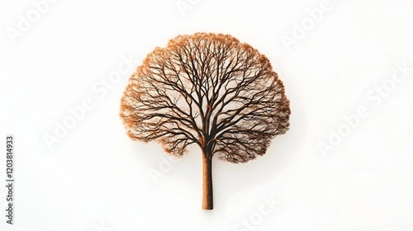 Fototapeta Conceptual Tree of Mind - Surreal Connection Between Nature and Cognition