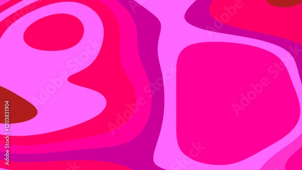 Obraz Pinks And Purples Groovy Bubble Pattern Lava Lamp Background